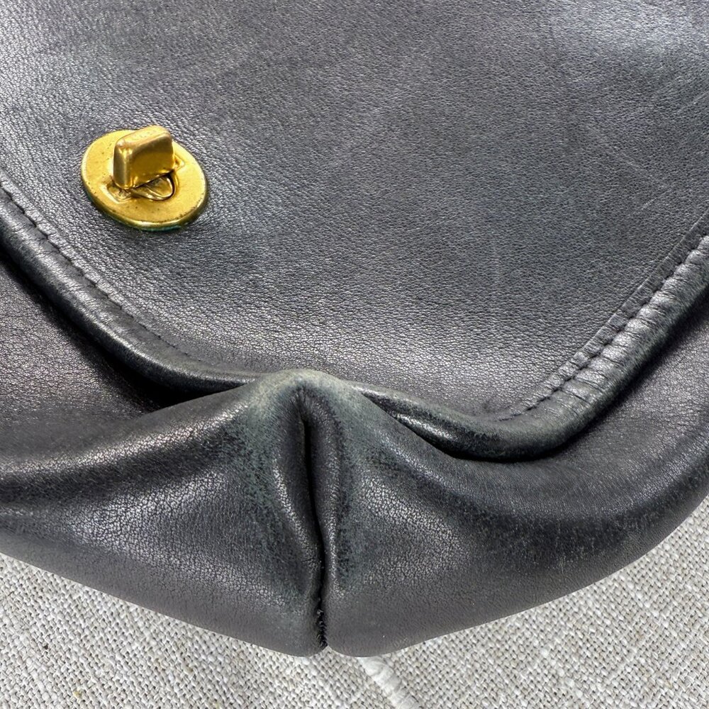 Coach Legacy Companion Style 9076 - Vintage Black Leather Crossbody - Picture 8 of 15